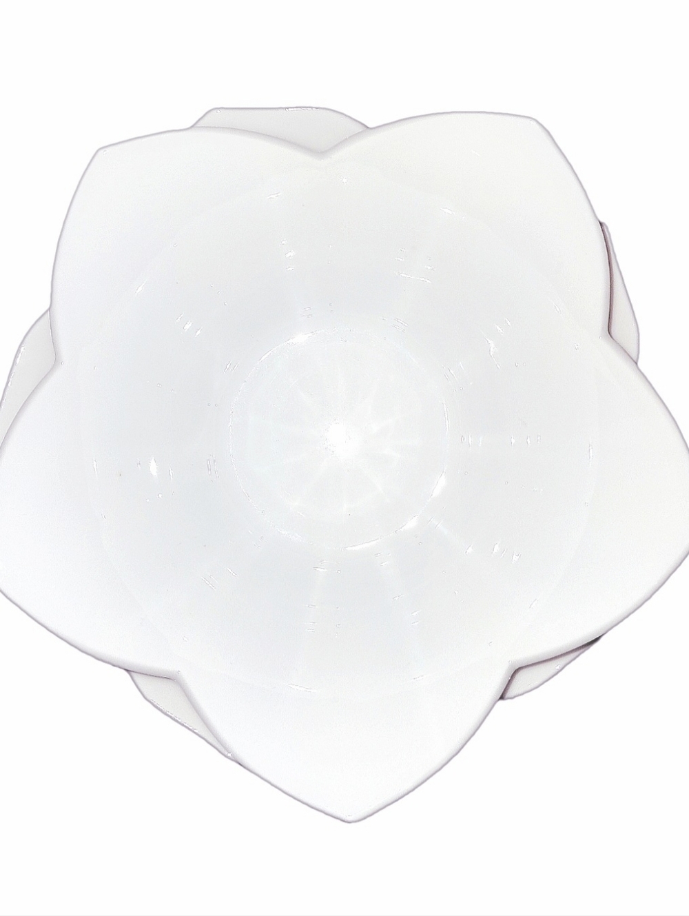 Pier 1 Style White Lotus Flower Shaped Serving Bowl Dinnerware - Home Dining